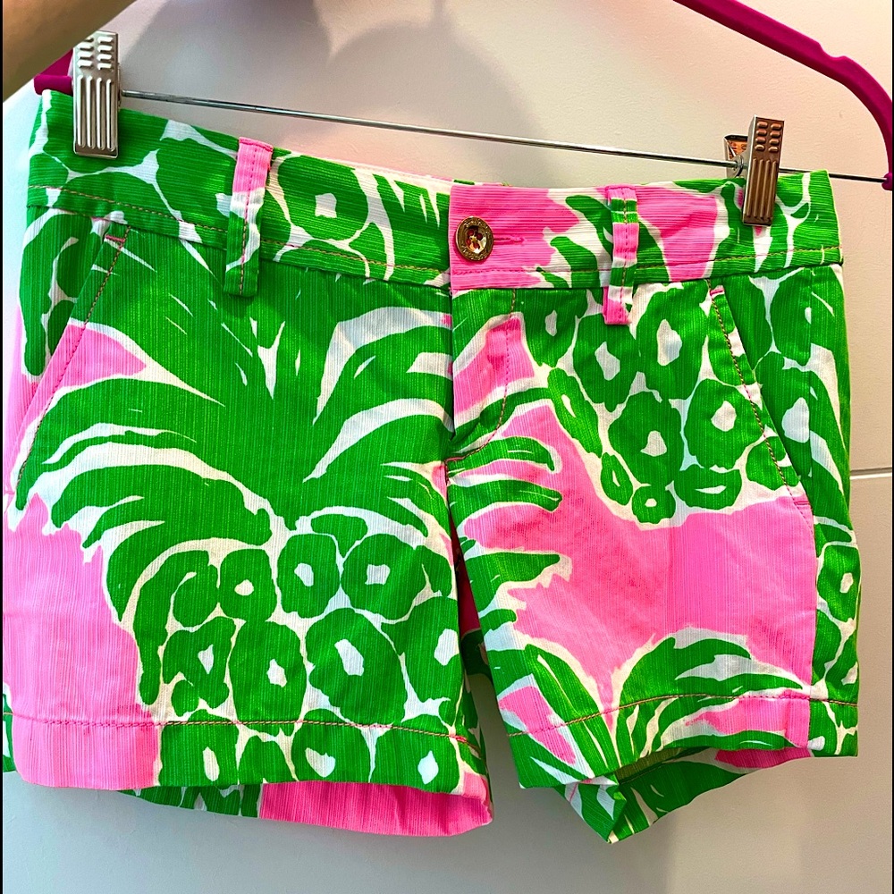 🌴RARE🌴 Lilly Pulitzer Pineapple Pink Pout shorts